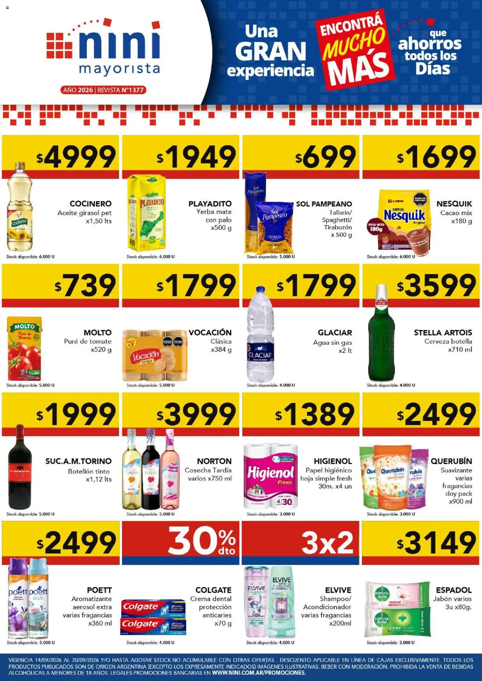 Vista previa del folleto de la tienda NINI Mayorista válido desde el 14/09/2026 