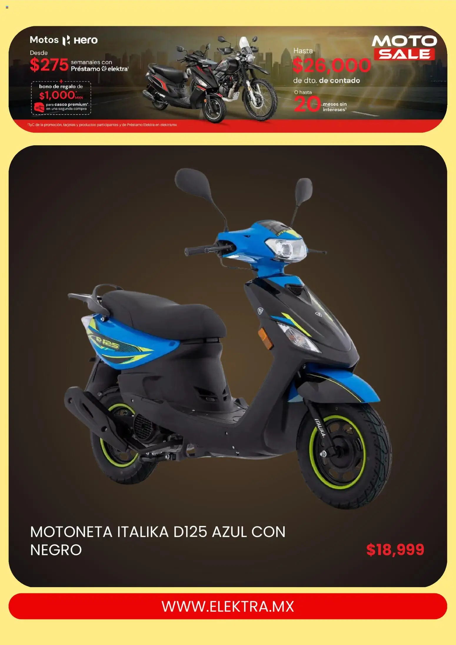 Vista previa las ofertas de la tienda Elektra - Elektra catálogo desde el 26/09/2026 