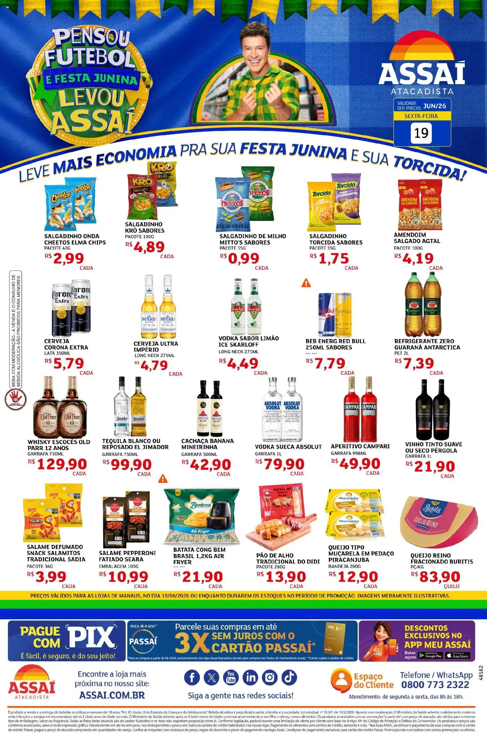 Pré-Visualização do folheto "Assaí Atacadista ofertas - AM" da loja Assaí Atacadista válido a partir de 18/06/2026