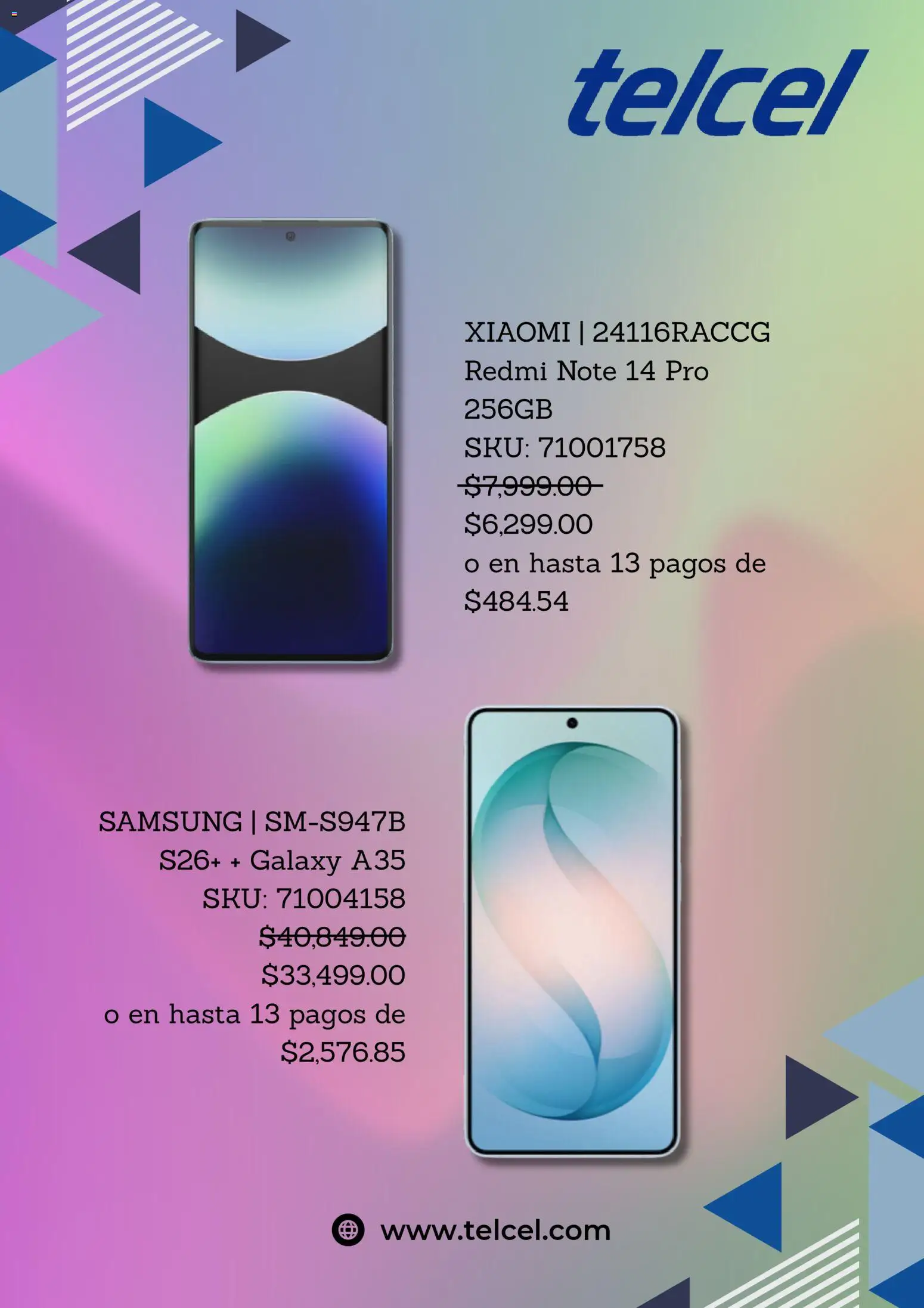Vista previa las ofertas de la tienda Telcel - Telcel catálogo desde el 01/04/2026 