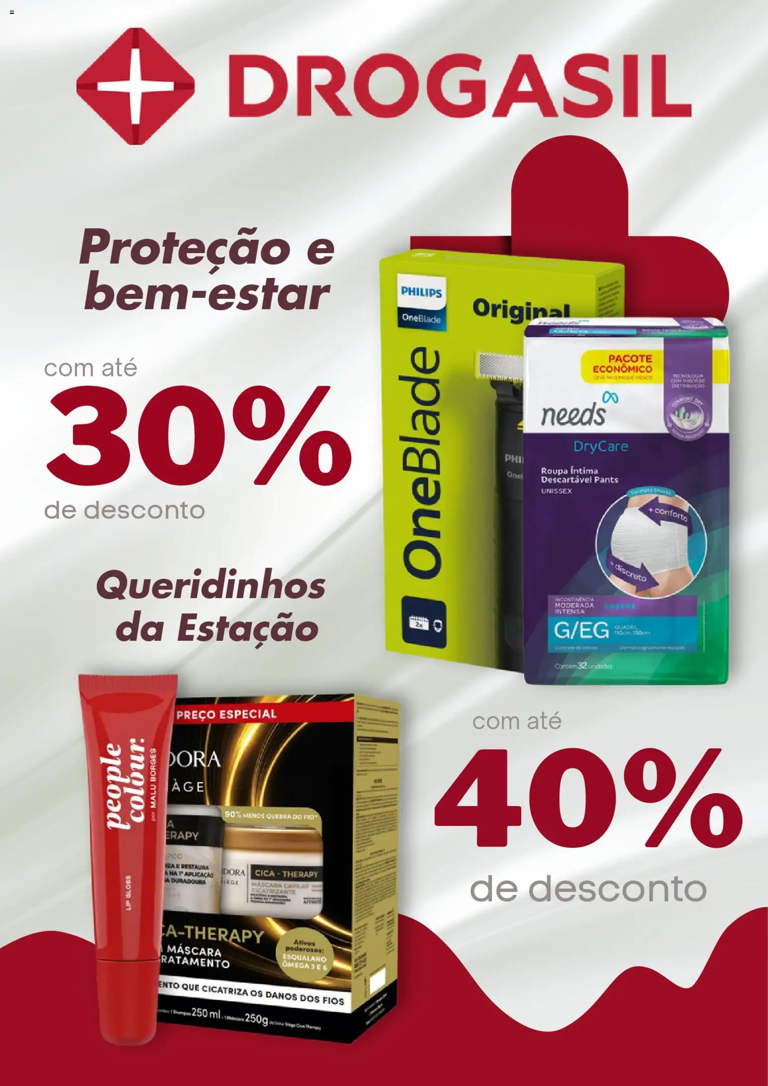 Pré-Visualização do folheto "Drogasil - Catálogo atual" da loja Drogasil válido a partir de 20/07/2026 - Ômega 3, Ômega, Máscara capilar