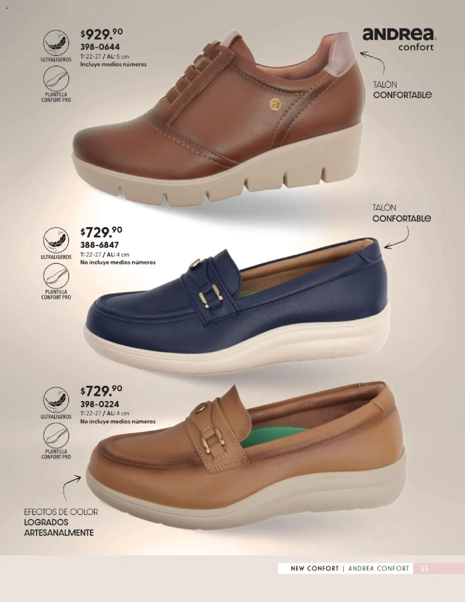 Vista previa las ofertas de la tienda Andrea - Andrea catálogo Calzado Confort desde el 23/08/2026 