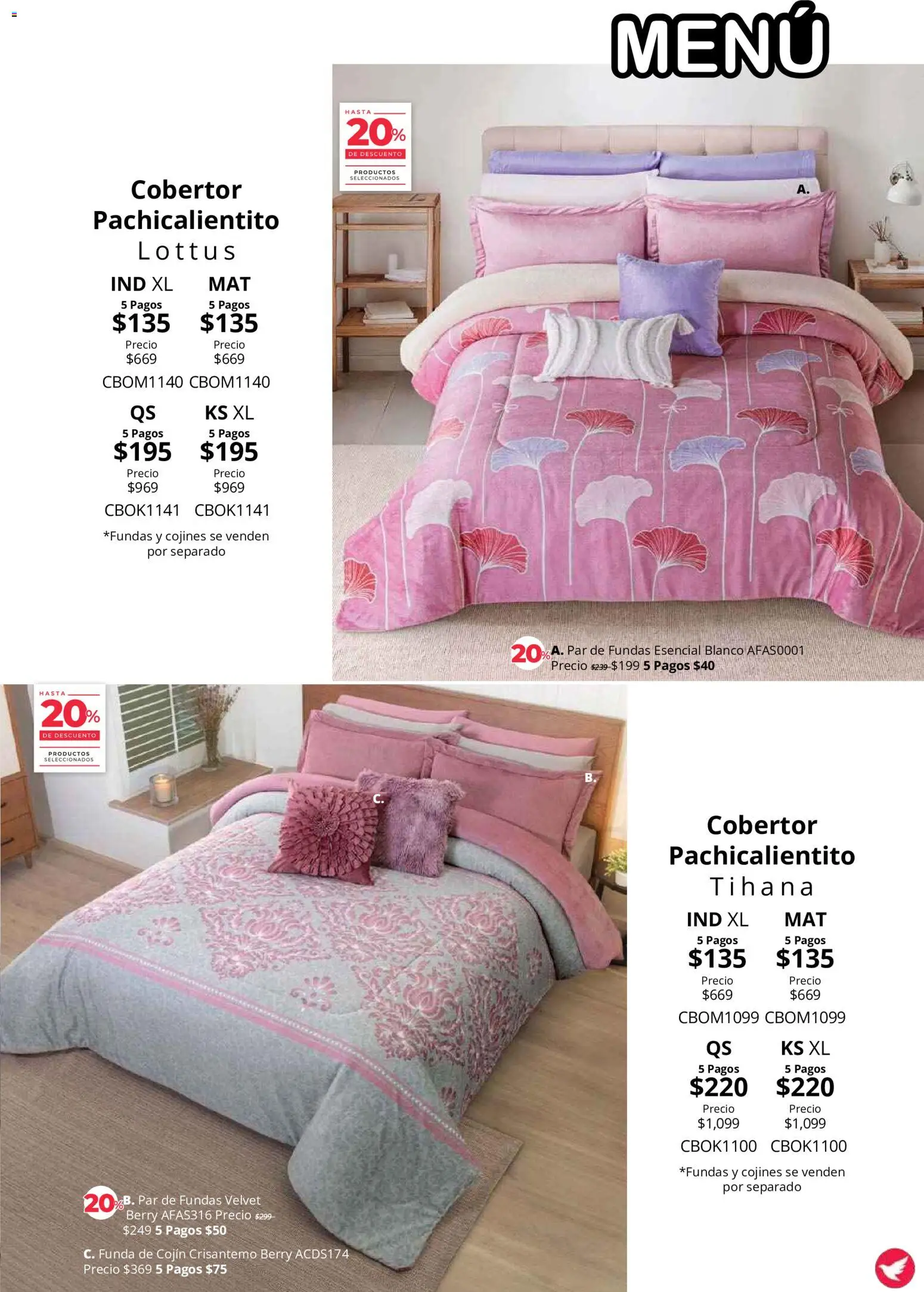 Vista previa las ofertas de la tienda Colchas Concord - Colchas Concord catálogo Colección Cobertor desde el 01/08/2026 