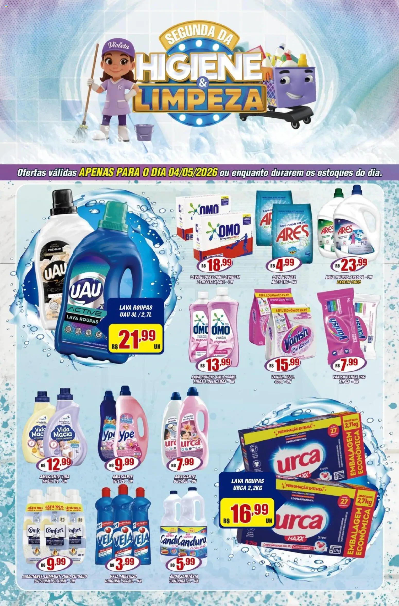 Pré-Visualização do folheto "Violeta Supermercados - Ofertas da semana" da loja Violeta Supermercados válido a partir de 04/05/2026