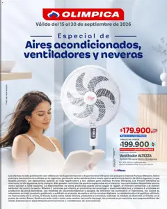  Vista previa del prospecto Olímpica Especial Aires y Ventiladores del almacen Olímpica válida del 15/09/2026 al 30/09/2026