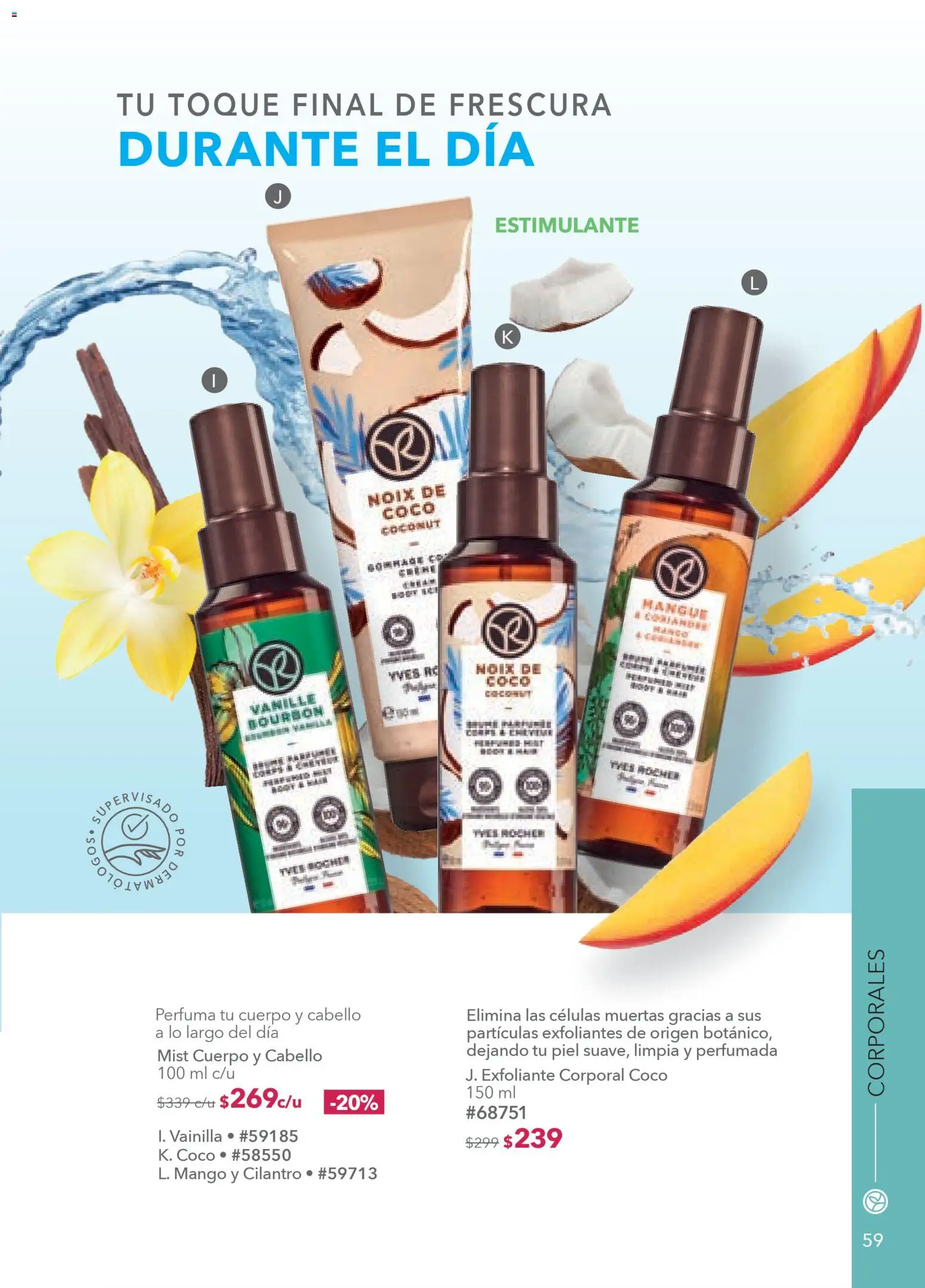 Vista previa las ofertas de la tienda Yves Rocher - Campaña 4 2026 desde el 03/03/2026 - Mango, Coco, Exfoliante corporal, Exfoliante