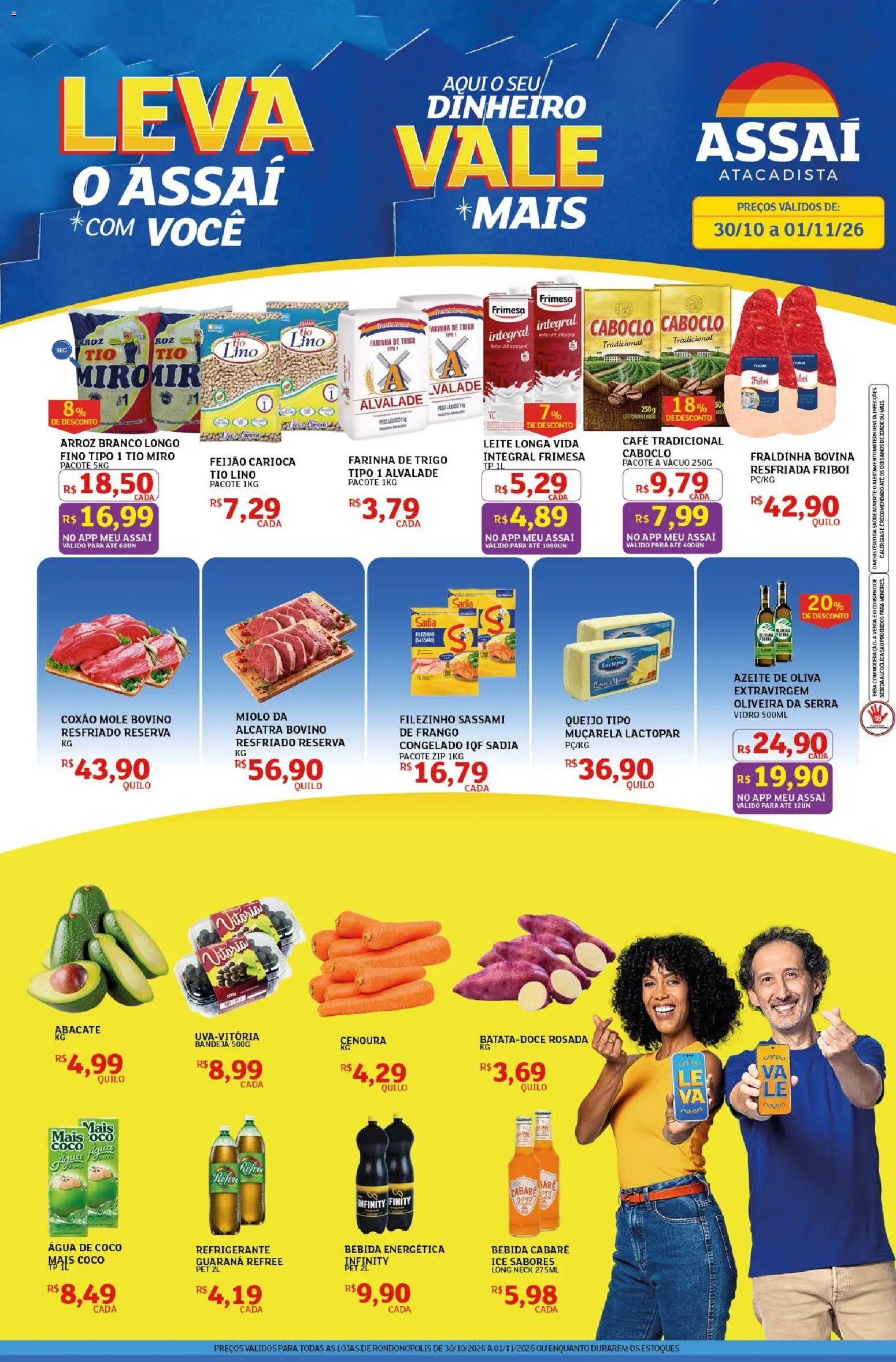 Pré-Visualização do folheto "Assaí Atacadista ofertas - MT" da loja Assaí Atacadista válido a partir de 30/10/2026
