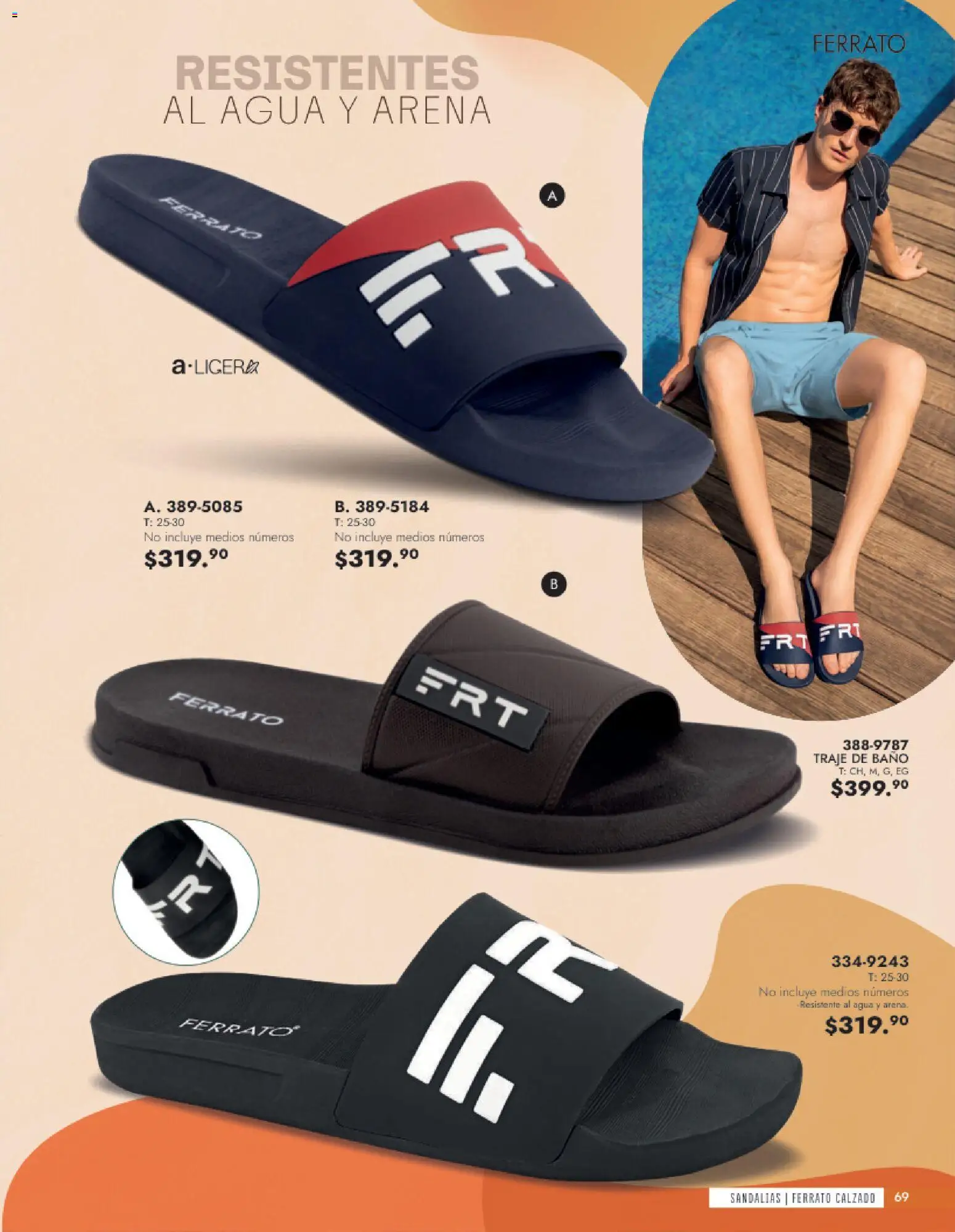 Vista previa las ofertas de la tienda Andrea - Andrea catálogo Calzado Caballero desde el 24/05/2026 - Agua, Baño, Traje de baño, Traje, Sandalias