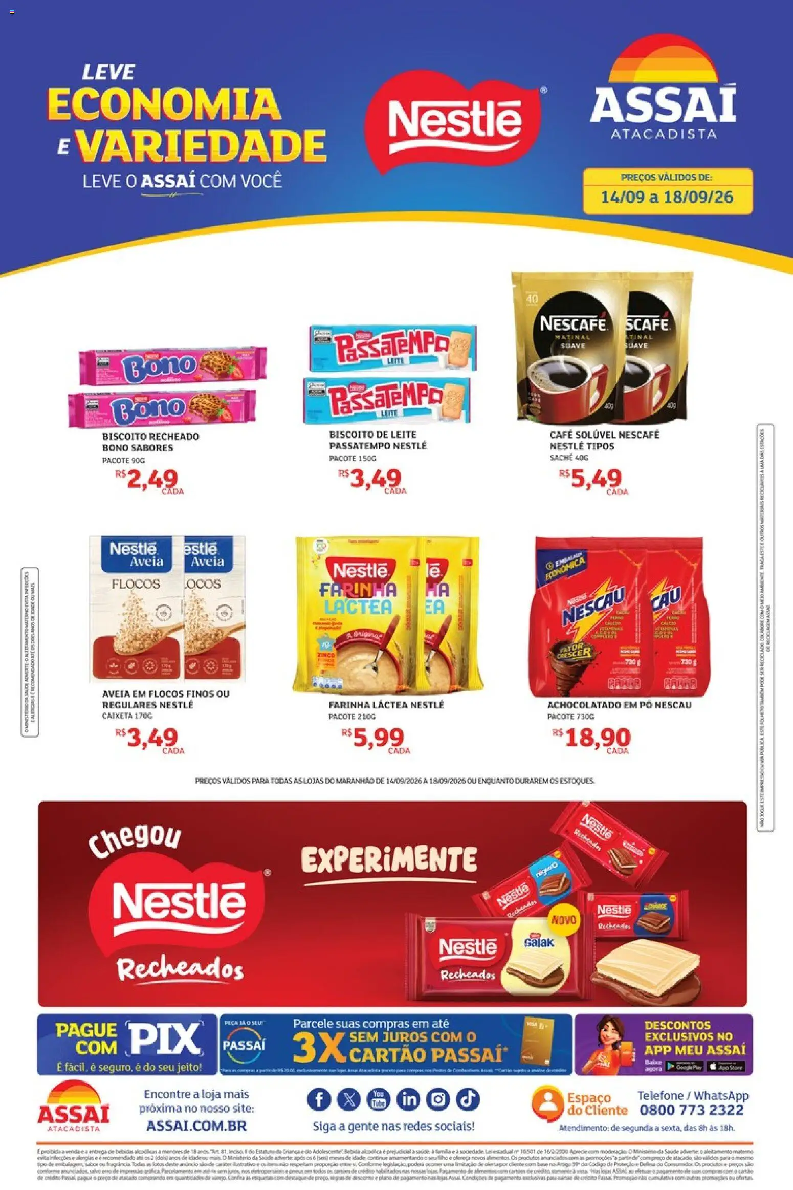 Pré-Visualização do folheto "Assaí Atacadista ofertas - MA" da loja Assaí Atacadista válido a partir de 14/09/2026