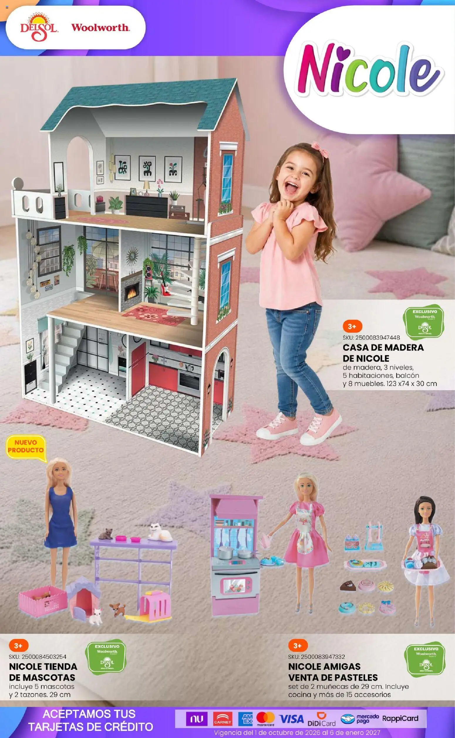 Vista previa las ofertas de la tienda Del Sol y Woolworth - Del Sol y Woolworth catálogo El Castillo del Juguete desde el 01/10/2026 - Pasteles, Cocina