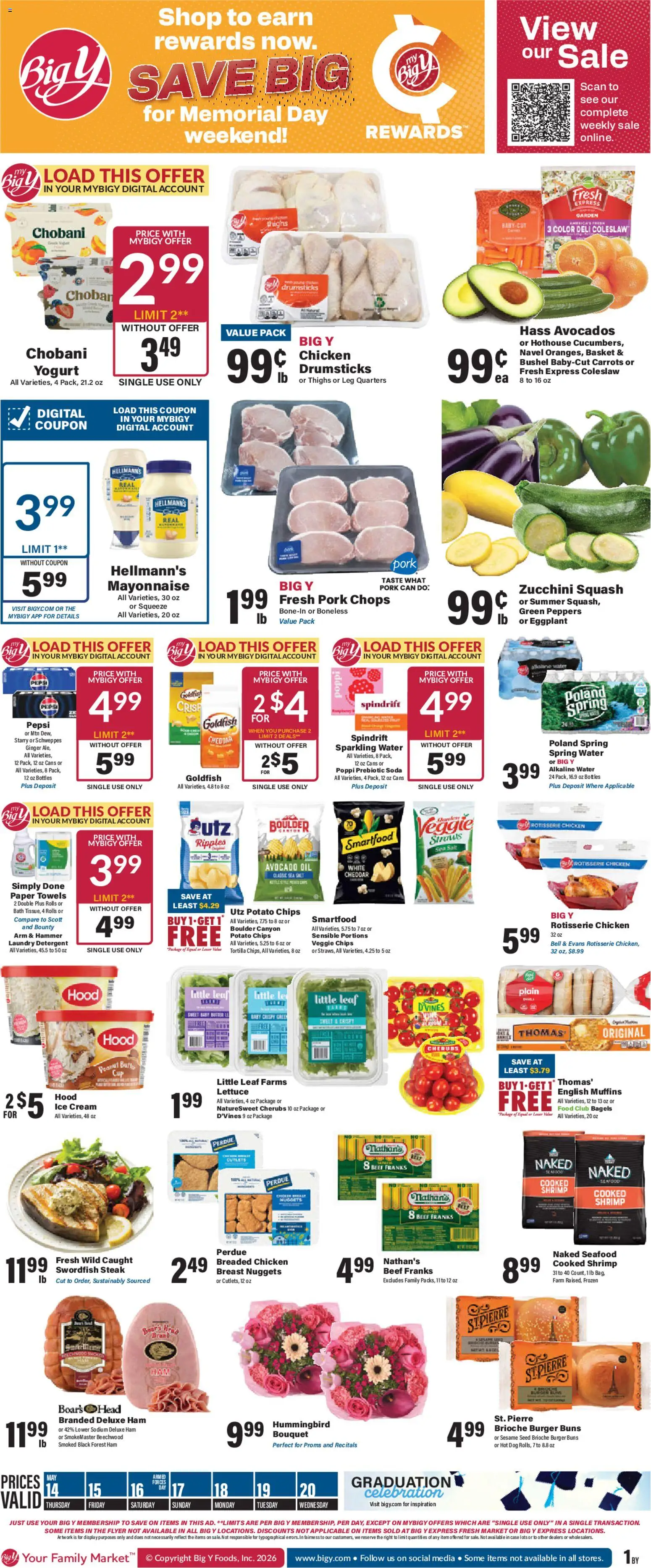 Ad Preview of Big Y Big Y Weekly Ad from 05/14/2026