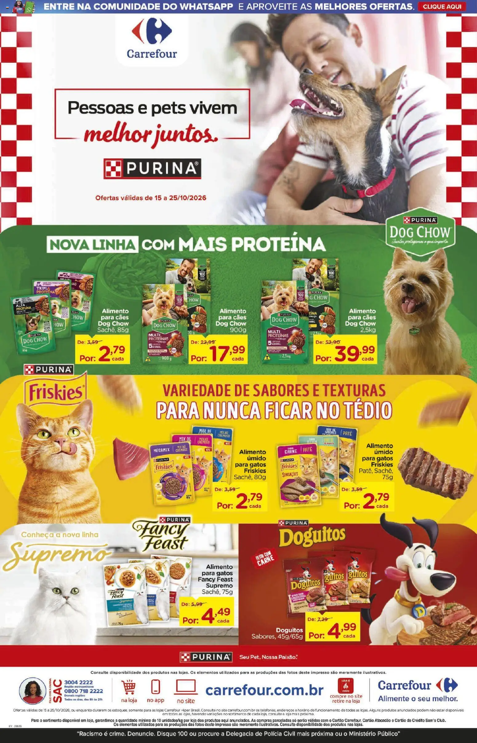 Pré-Visualização do folheto "Carrefour ofertas Pet" da loja Carrefour válido a partir de 15/10/2026