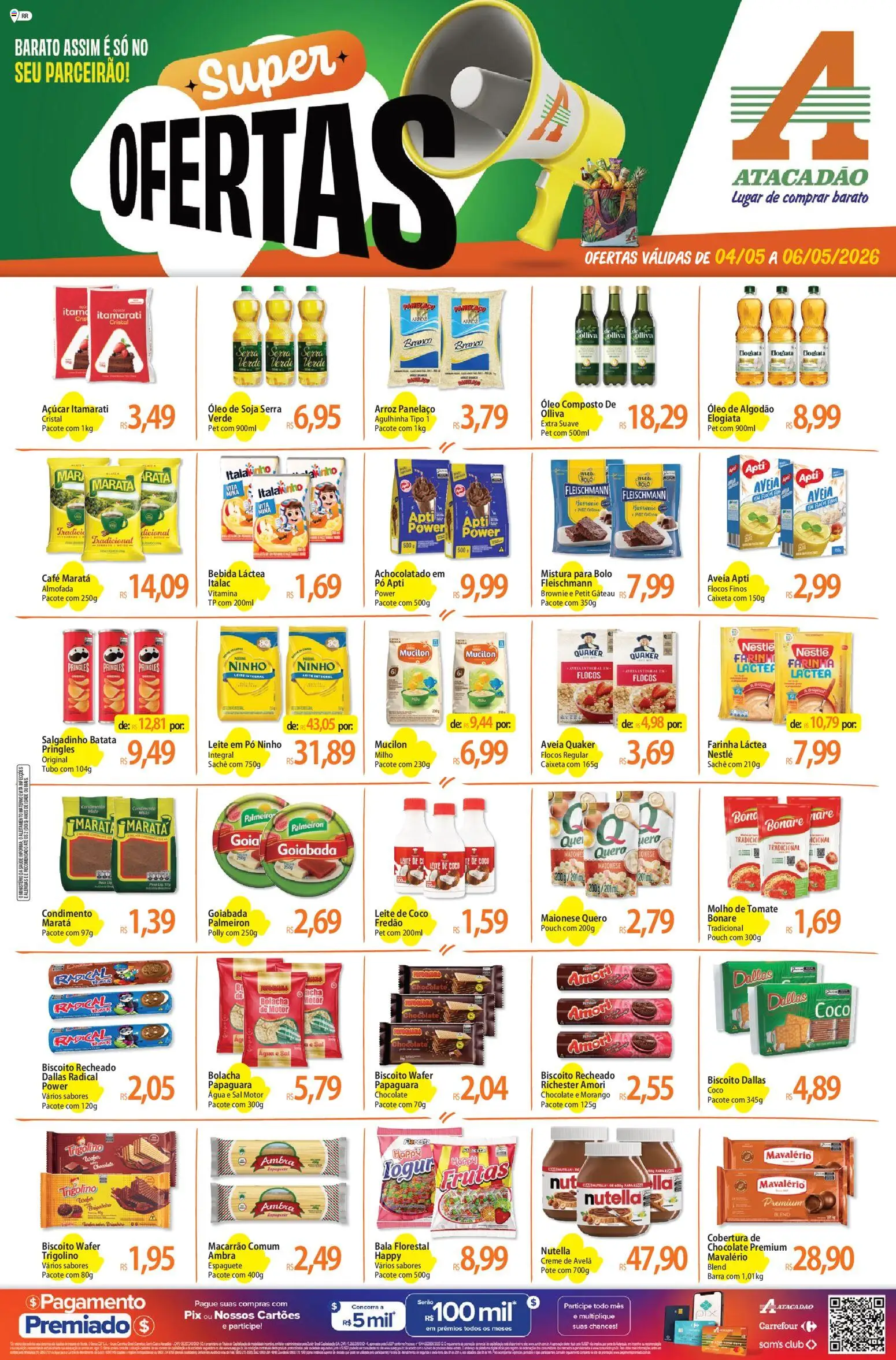 Pré-Visualização do folheto "Atacadão ofertas - RR" da loja Atacadão válido a partir de 04/05/2026