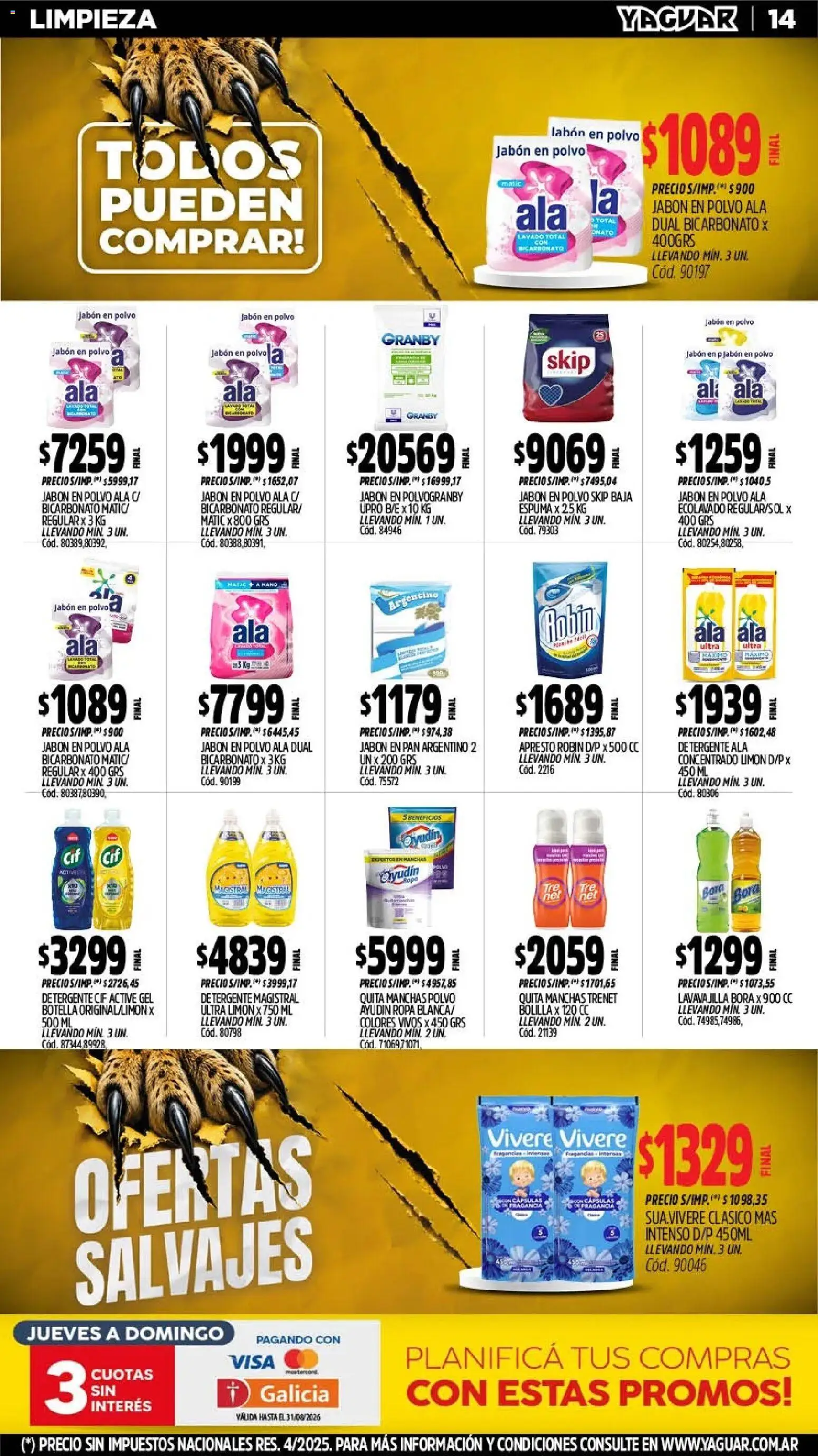 Vista previa del folleto de la tienda Yaguar válido desde el 03/08/2026 