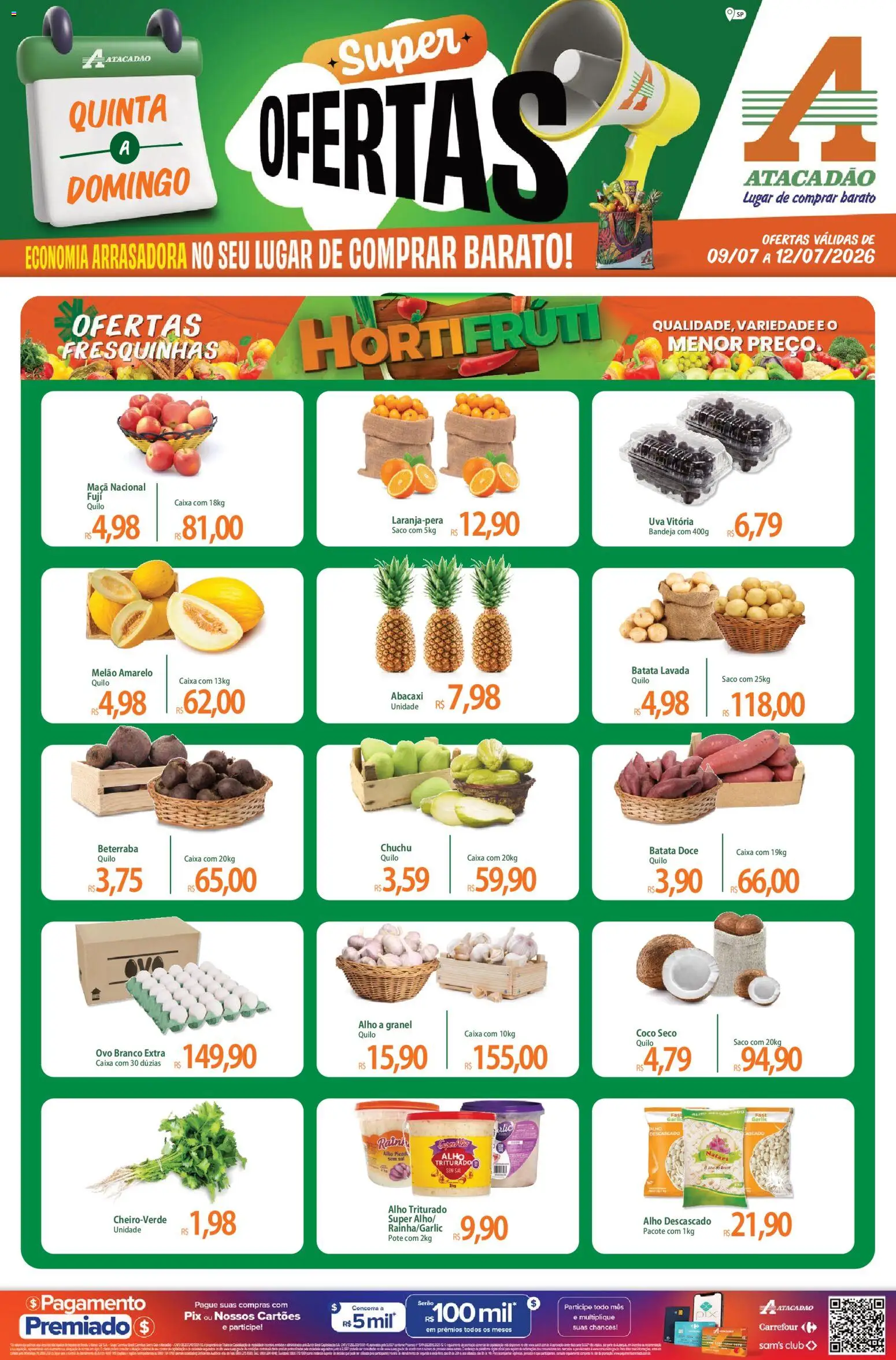 Pré-Visualização do folheto "Atacadão ofertas - SP" da loja Atacadão válido a partir de 09/07/2026