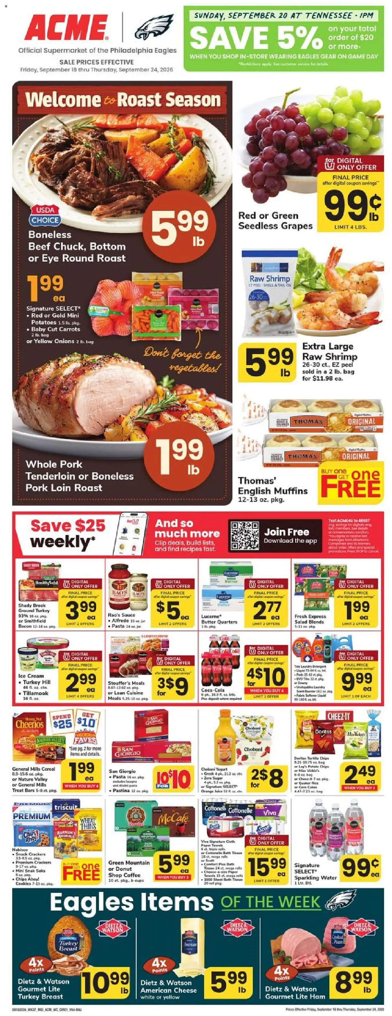 Ad Preview of Acme Acme Weekly Ad from 09/18/2026