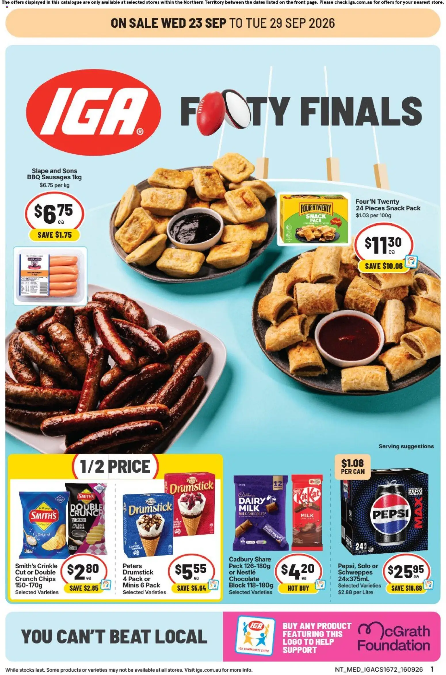 Preview of catalogue IGA catalogue Zuccoli from shop IGA valid 23/09/2026