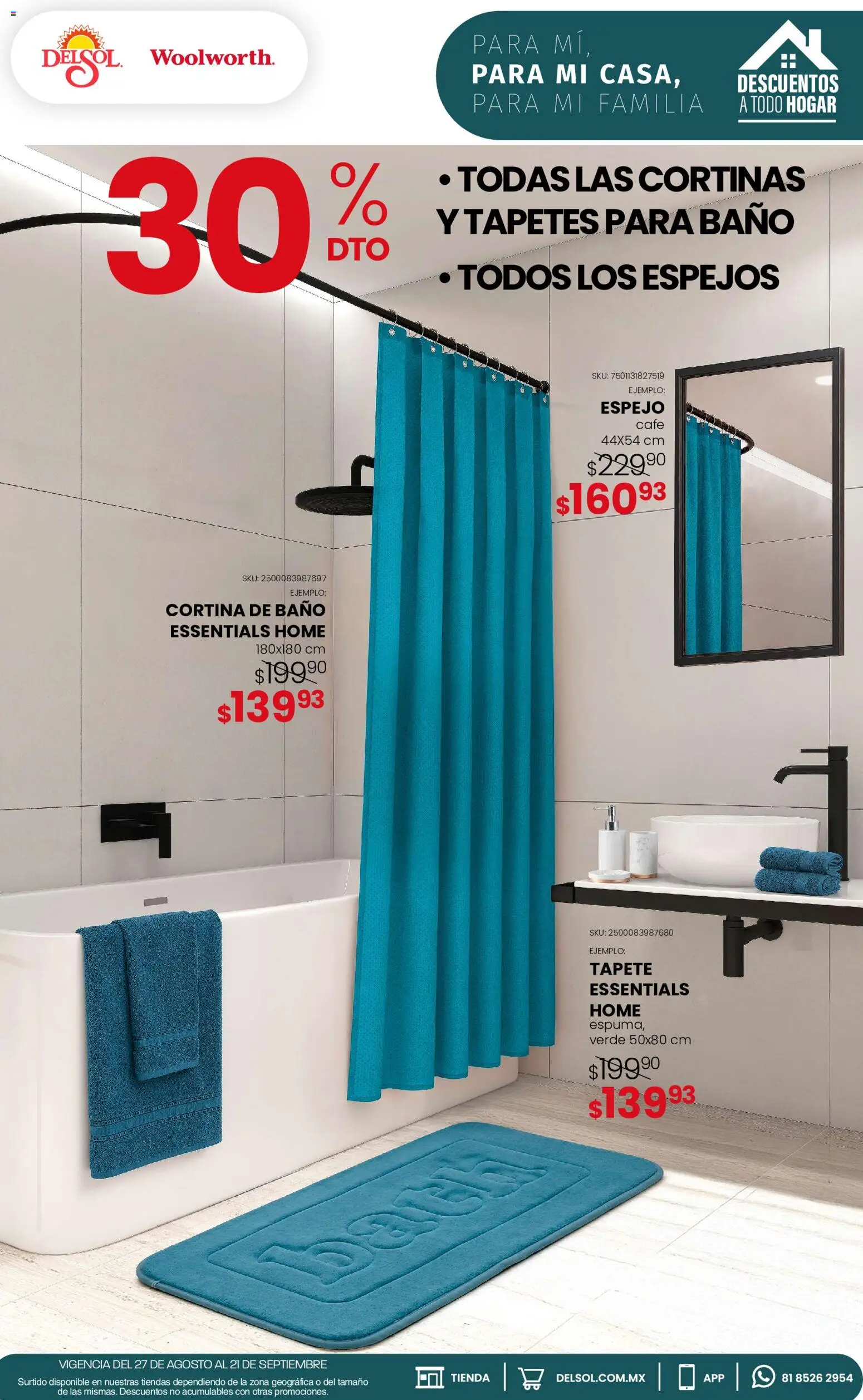 Vista previa las ofertas de la tienda Del Sol y Woolworth - Del Sol y Woolworth catálogo desde el 27/08/2026 
