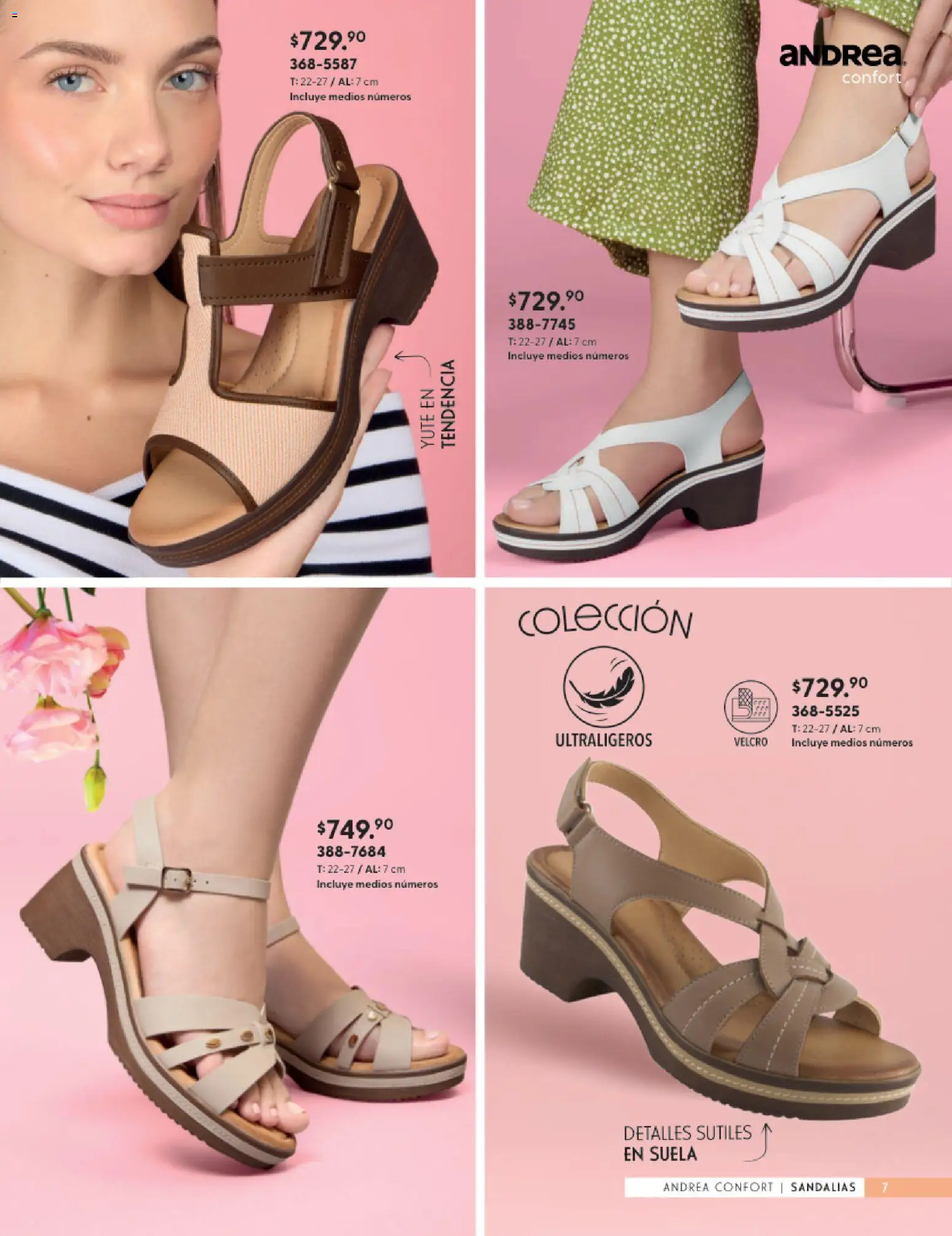 Vista previa las ofertas de la tienda Andrea - Andrea catálogo Calzado Confort desde el 24/05/2026 - Sandalias