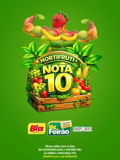 Pré-Visualização do folheto "Big Supermercados ofertas do Dia" da loja Big Supermercados válido a partir de 28/05/2026