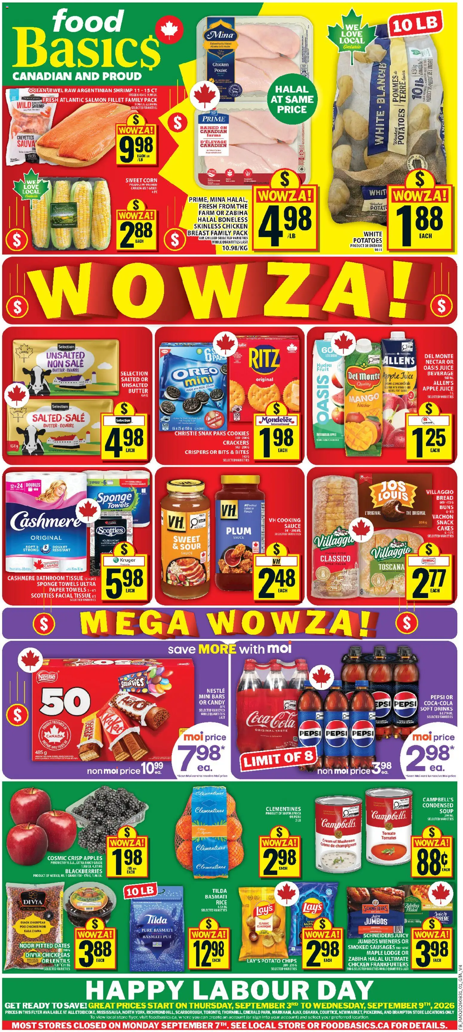 Preview of leaflet Food Basics weekly flyer / circulaire from shop Food Basics is valid from Sep 03, 2026