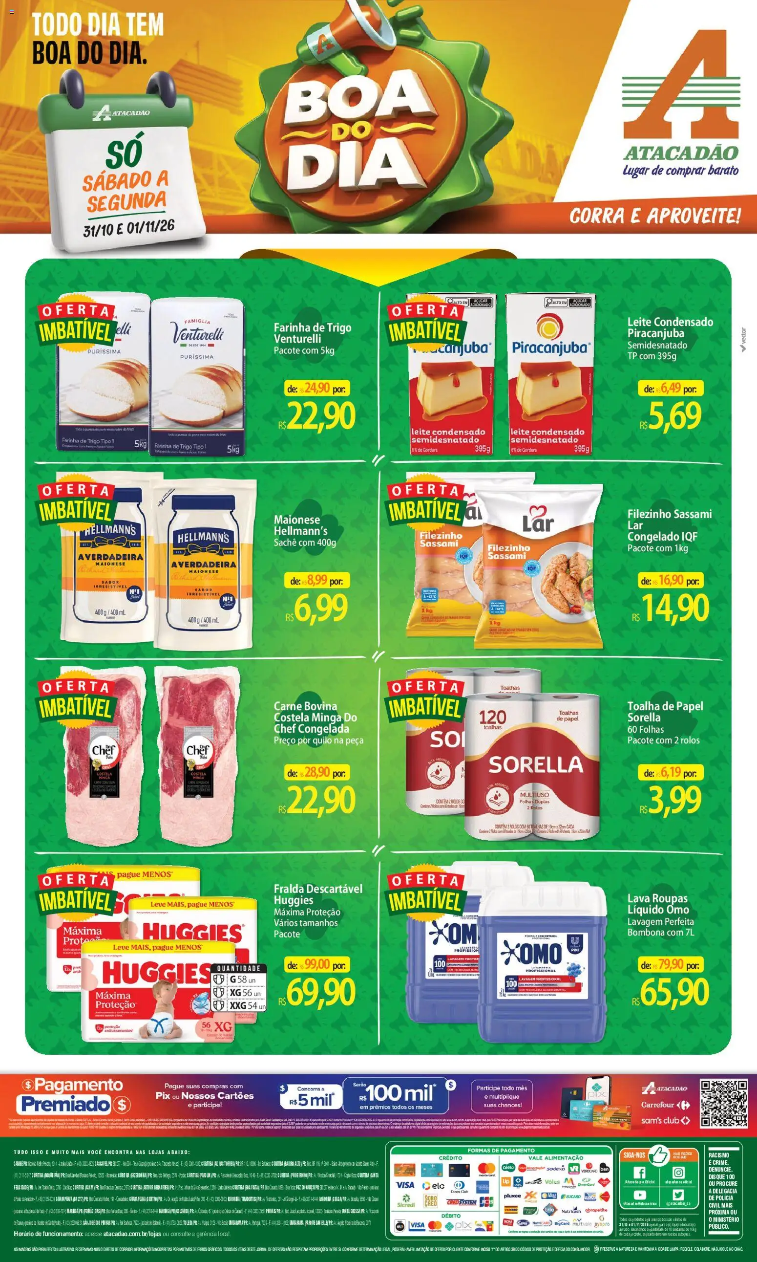 Pré-Visualização do folheto "Atacadão ofertas - PR" da loja Atacadão válido a partir de 31/10/2026