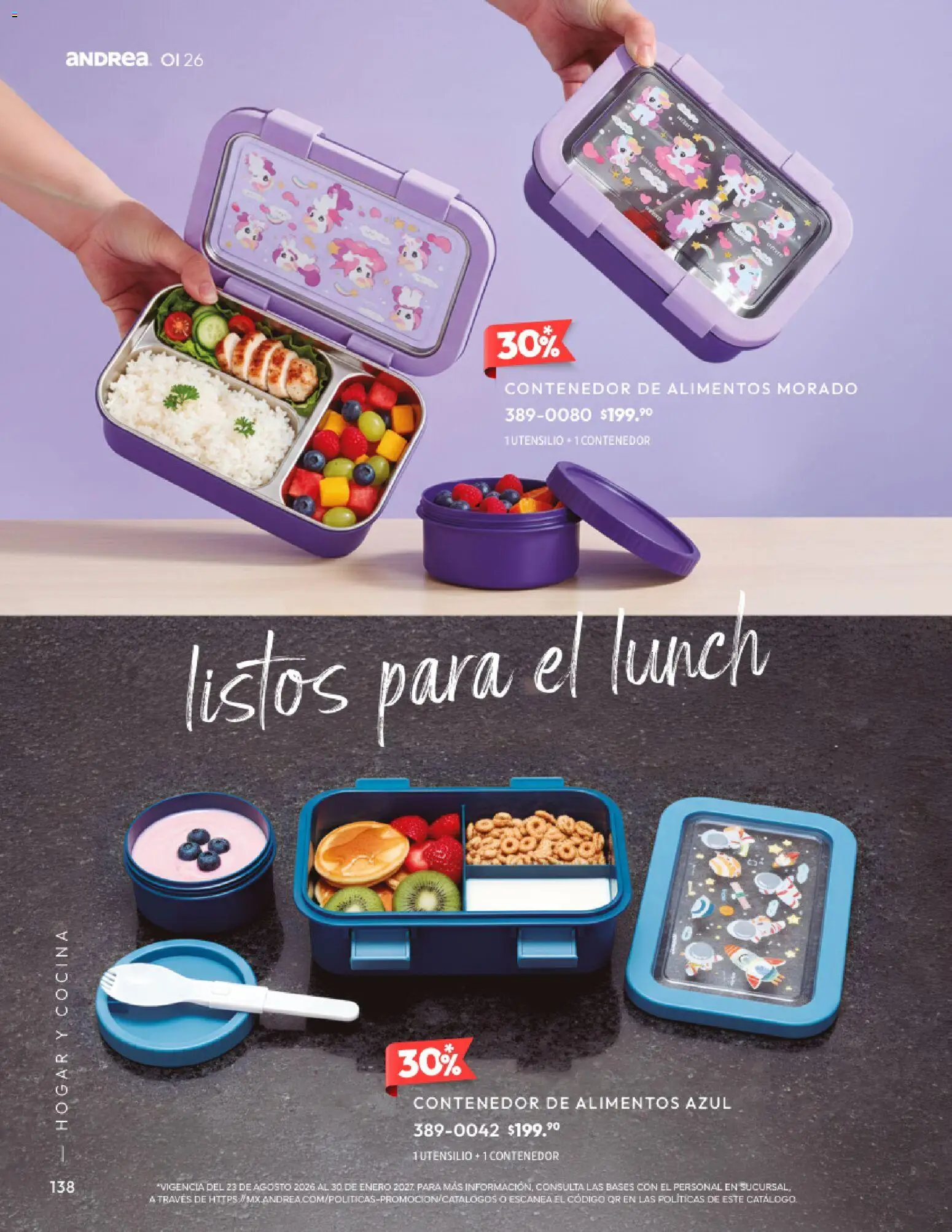 Vista previa las ofertas de la tienda Andrea - Andrea catálogo Home desde el 01/09/2026 