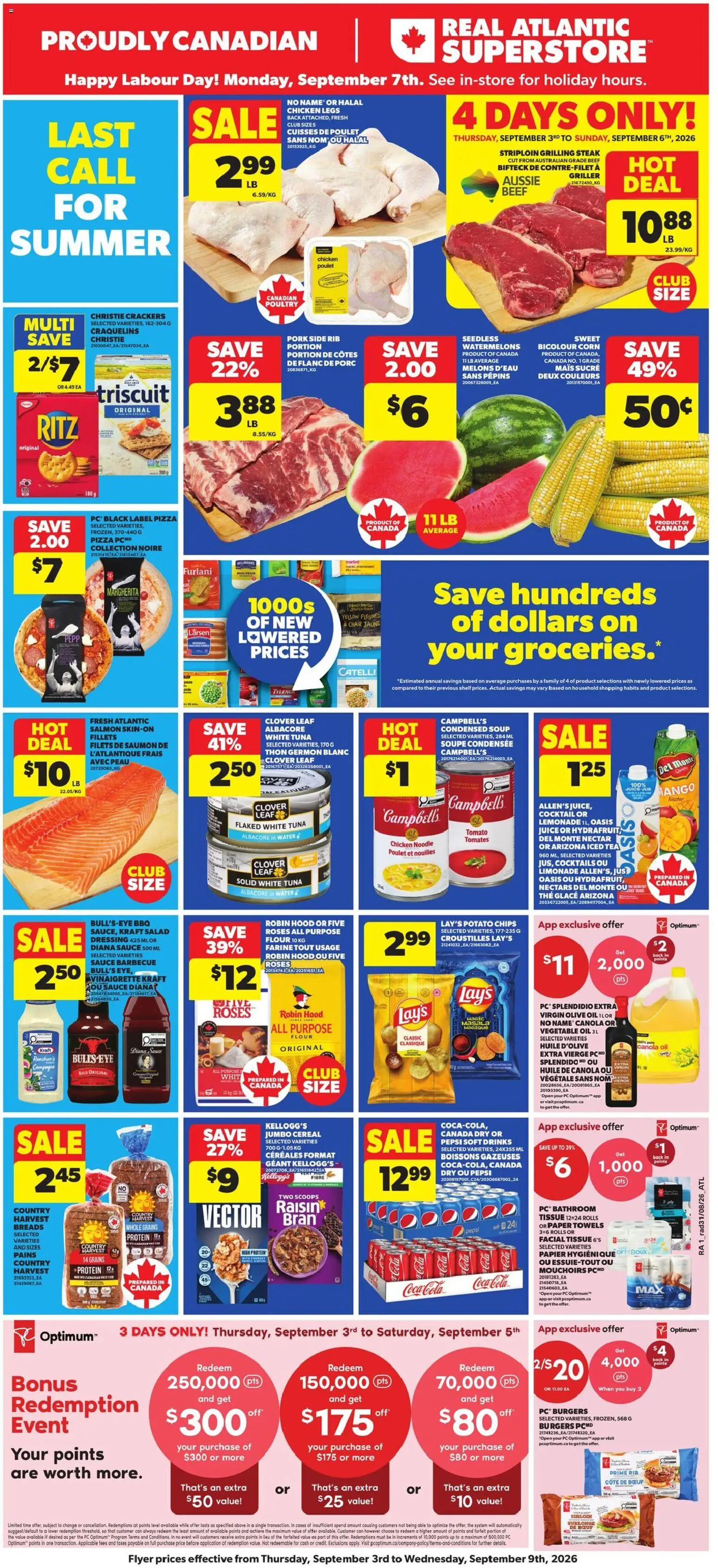Preview of leaflet Atlantic Superstore weekly flyer / circulaire from shop Atlantic Superstore is valid from Sep 03, 2026
