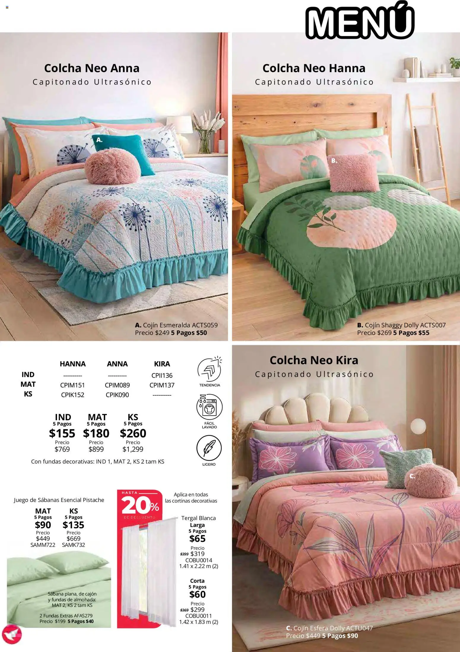 Vista previa las ofertas de la tienda Colchas Concord - Colchas Concord catálogo desde el 15/10/2026 
