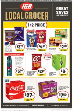 Preview of catalogue IGA Local Grocer ACT from shop IGA valid 28/10/2026