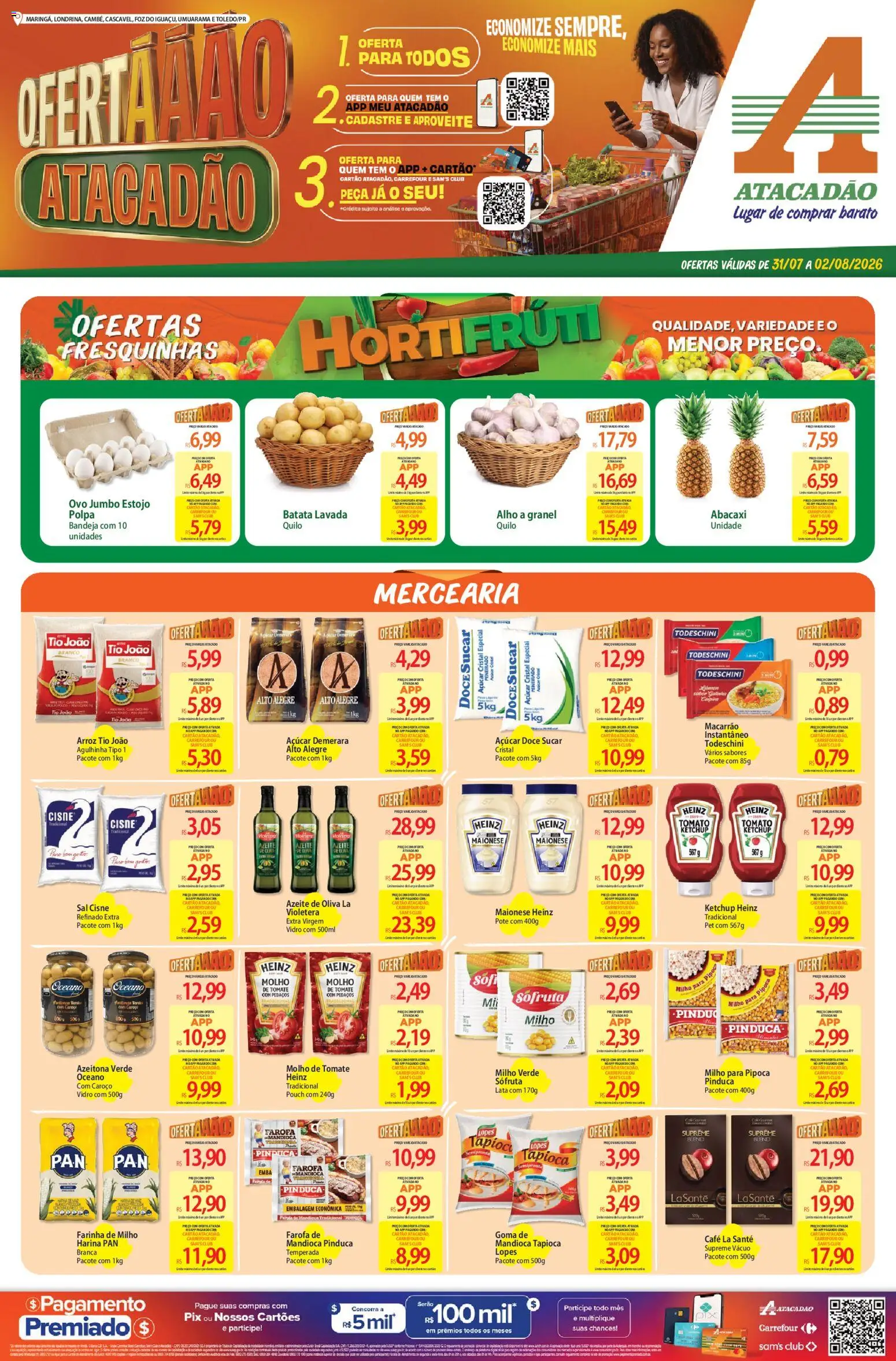 Pré-Visualização do folheto "Atacadão ofertas - PR" da loja Atacadão válido a partir de 31/07/2026