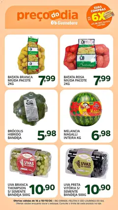 Pré-Visualização do folheto "Supermercado Guanabara - Ofertas da semana" da loja Supermercado Guanabara válido a partir de 16/10/2026