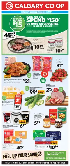 Preview of leaflet Calgary Co-op weekly flyer / circulaire from shop Calgary Co-op is valid from Sep 03, 2026