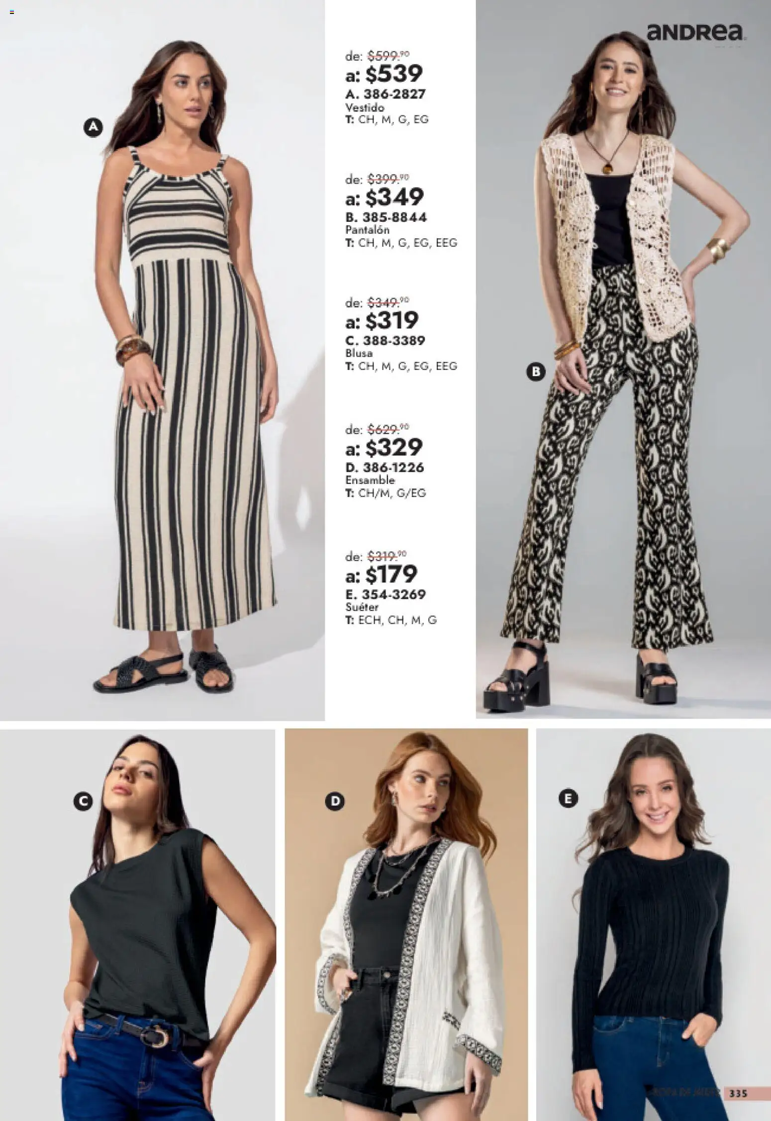 Vista previa las ofertas de la tienda Andrea - Andrea catálogo Outlet desde el 26/07/2026 