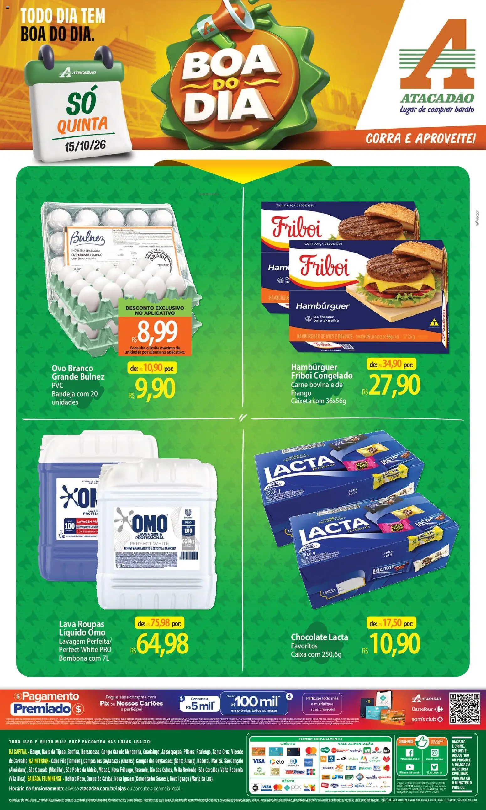 Pré-Visualização do folheto "Atacadão ofertas - RJ" da loja Atacadão válido a partir de 15/10/2026