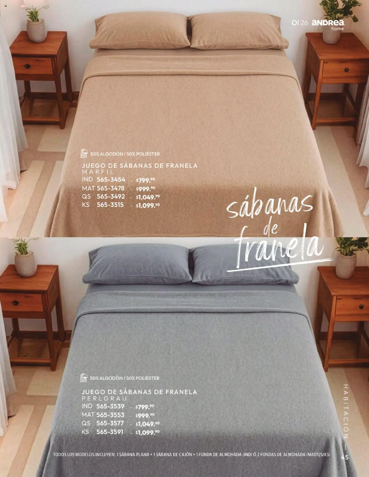 Vista previa las ofertas de la tienda Andrea - Andrea catálogo Home desde el 01/09/2026 