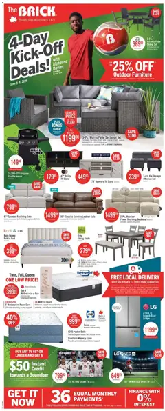 Preview of leaflet The Brick weekly flyer / circulaire from shop The Brick is valid from Jun 05, 2026