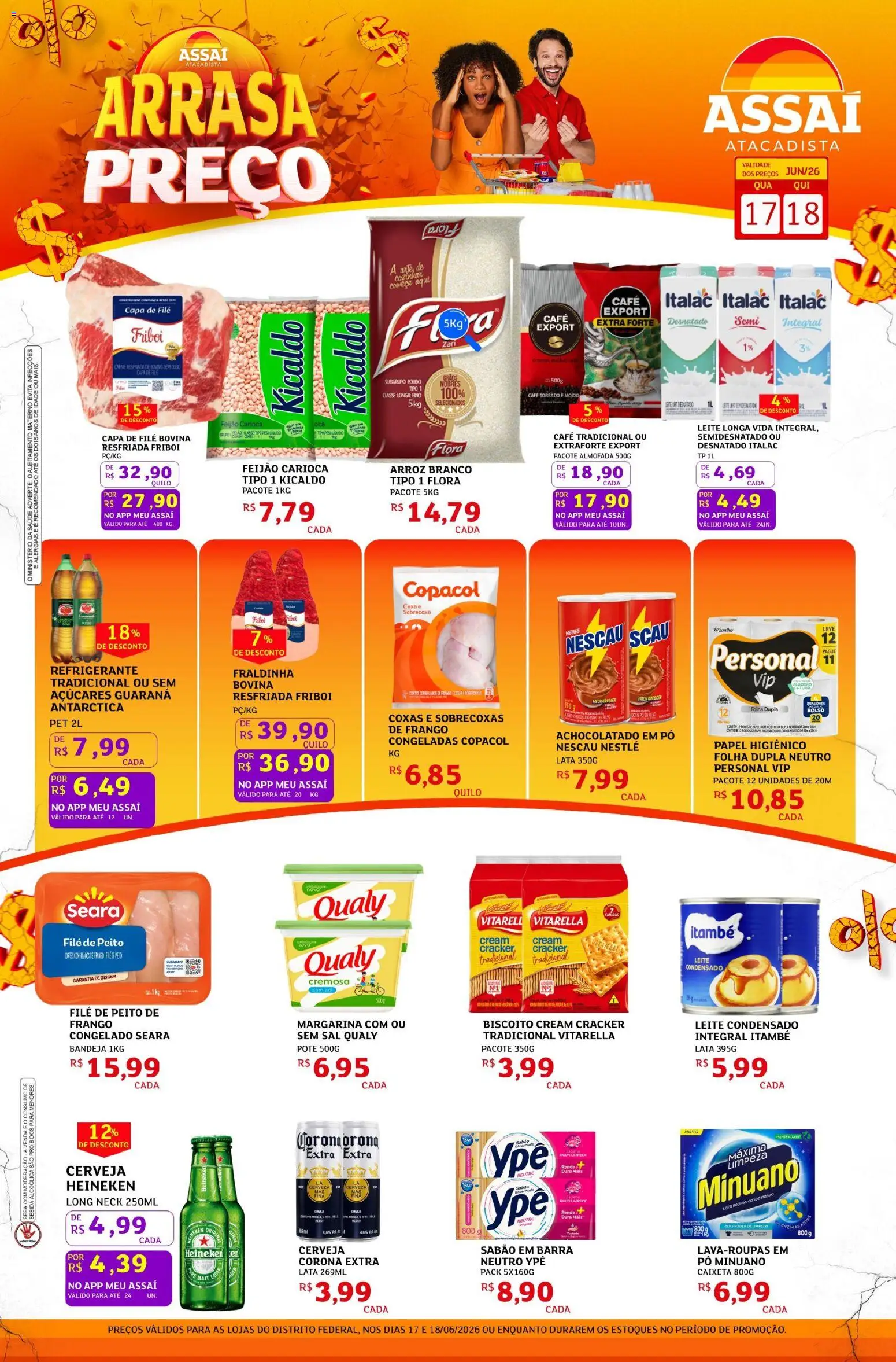 Pré-Visualização do folheto "Assaí Atacadista ofertas - DF" da loja Assaí Atacadista válido a partir de 17/06/2026