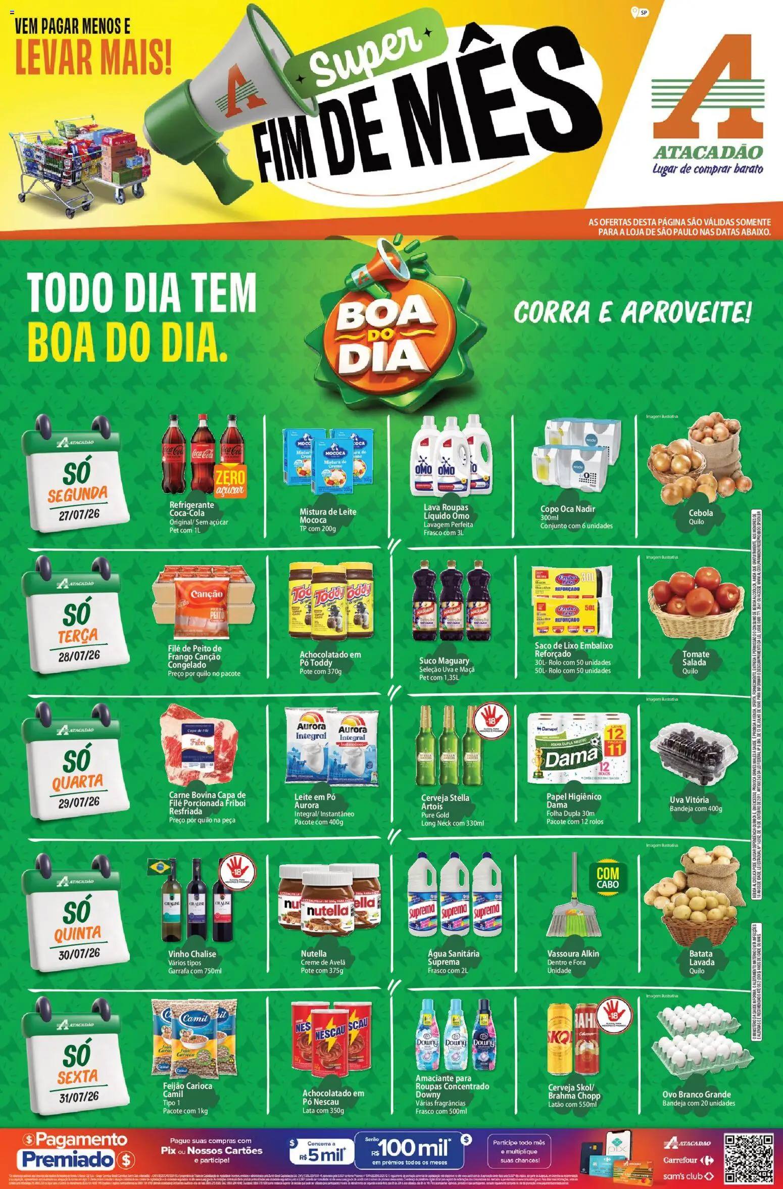 Pré-Visualização do folheto "Atacadão ofertas - SP" da loja Atacadão válido a partir de 27/07/2026