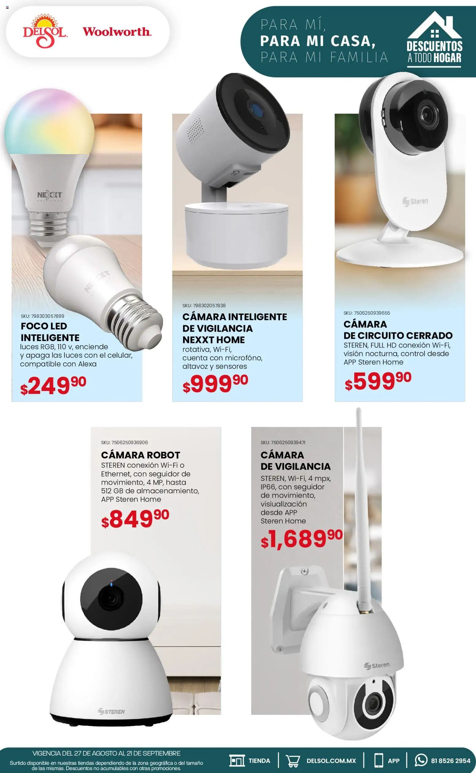 Vista previa las ofertas de la tienda Del Sol y Woolworth - Del Sol y Woolworth catálogo desde el 27/08/2026 