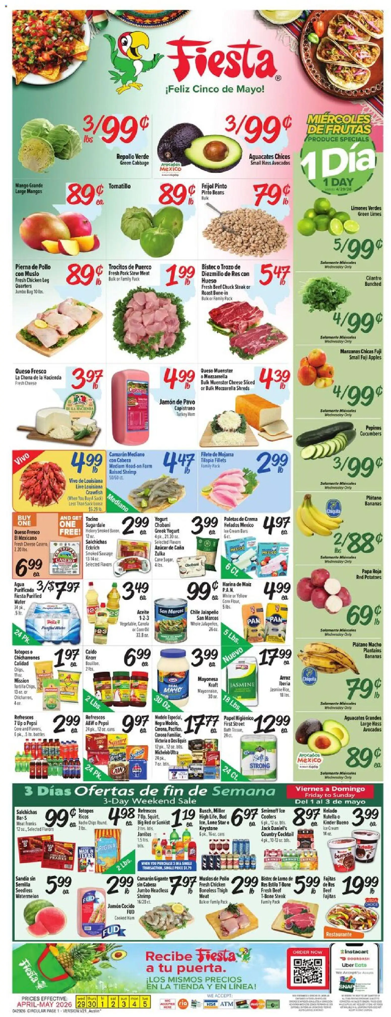 Ad Preview of Fiesta Mart Fiesta Mart Weekly Ad from 04/29/2026