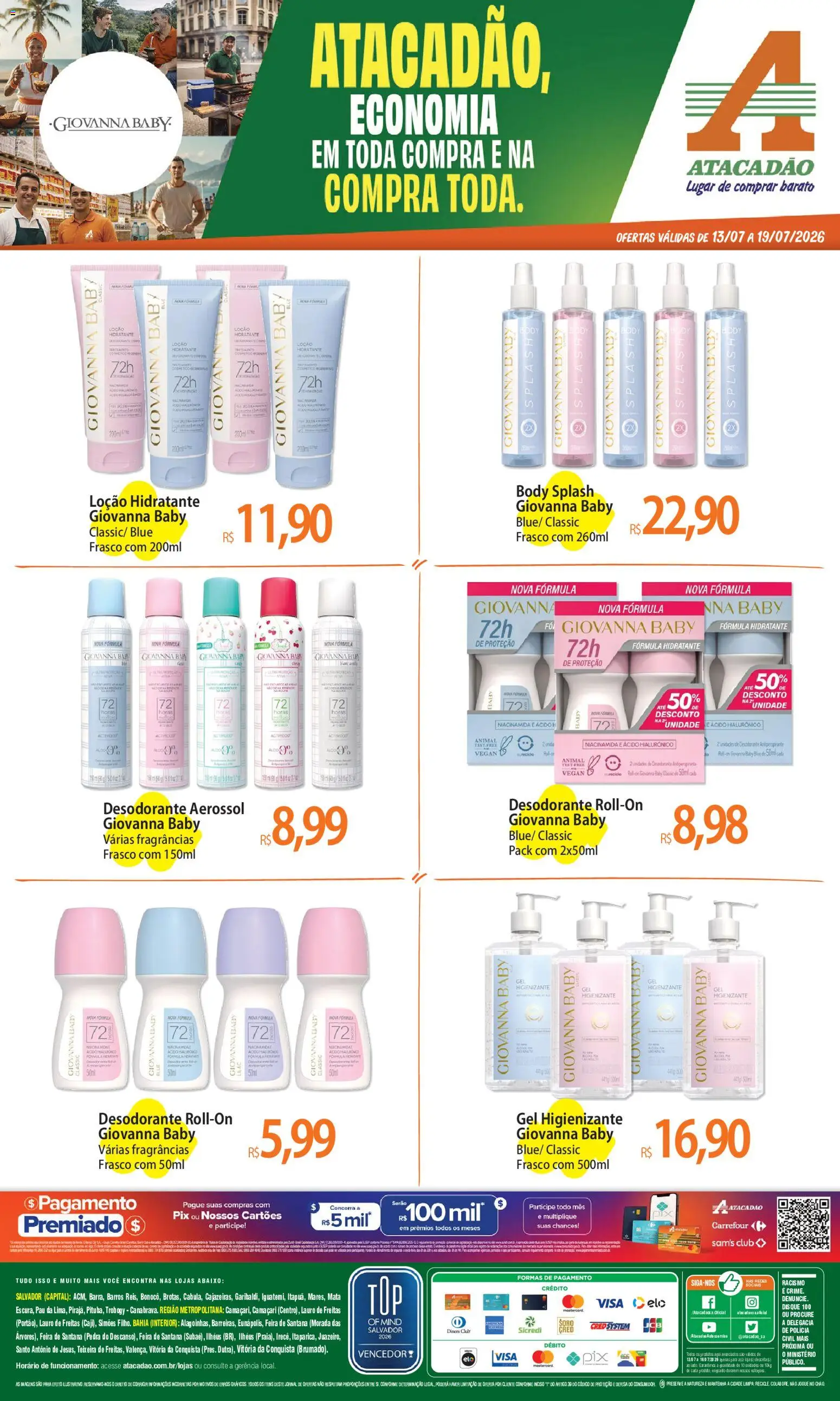 Pré-Visualização do folheto "Atacadão ofertas - BA" da loja Atacadão válido a partir de 13/07/2026
