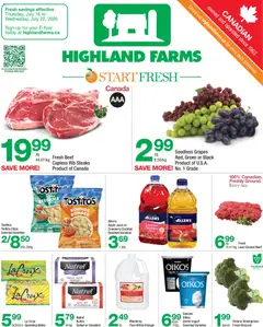 Un aperçu du dépliant Highland Farms weekly flyer / circulaire du magasin Highland Farms est valide à partir 16 juill. 2026