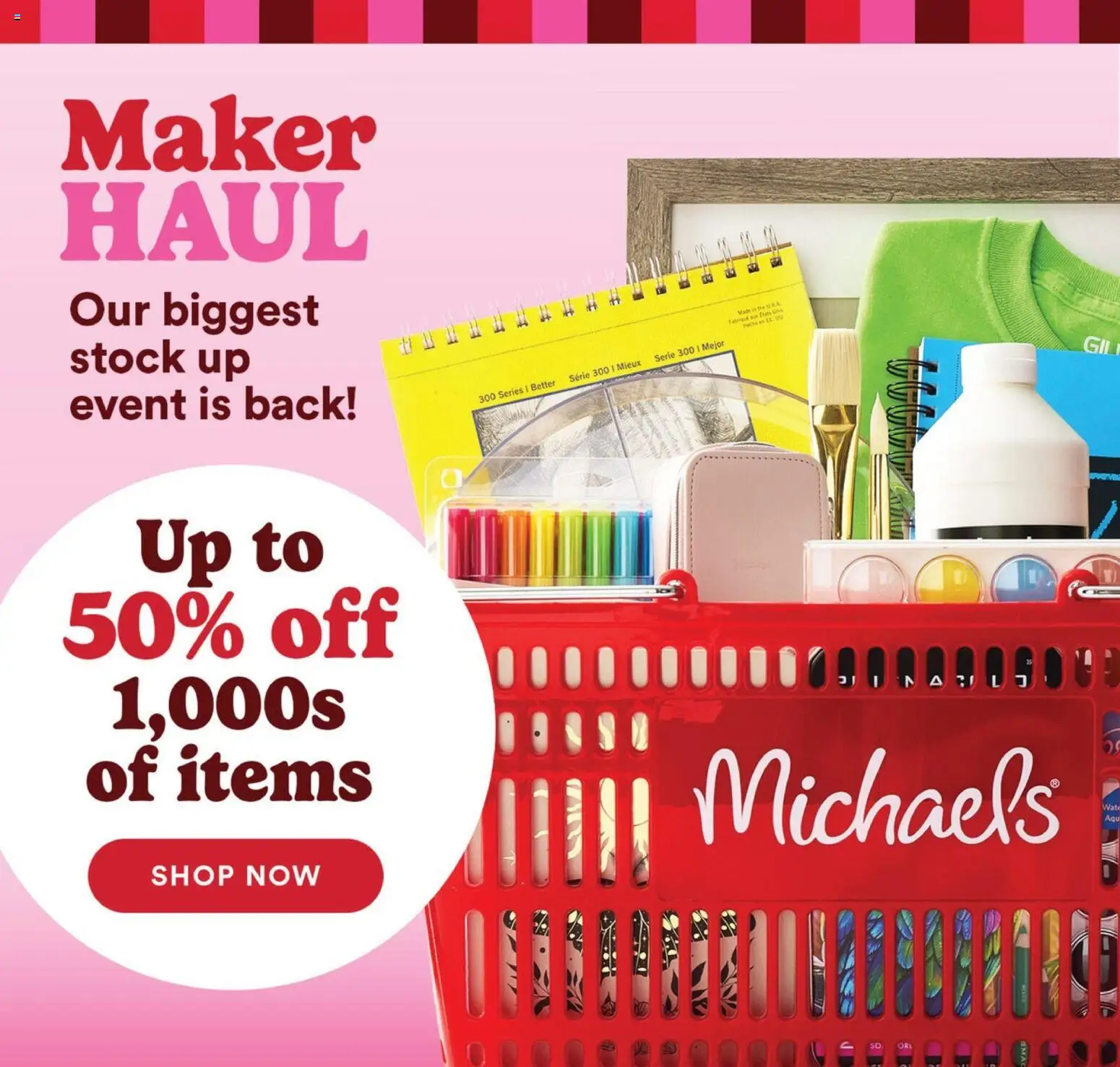 Ad Preview of Michaels Michaels Weekly Ad from 08/09/2026