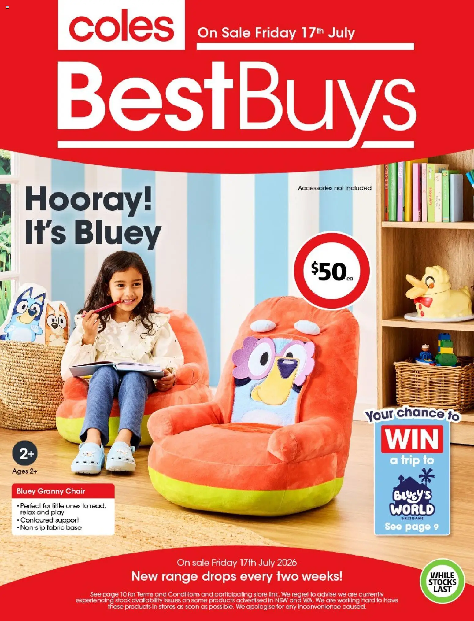 Preview of catalogue Coles Best Buys from shop Coles valid 17/07/2026 - Chair, Accessories