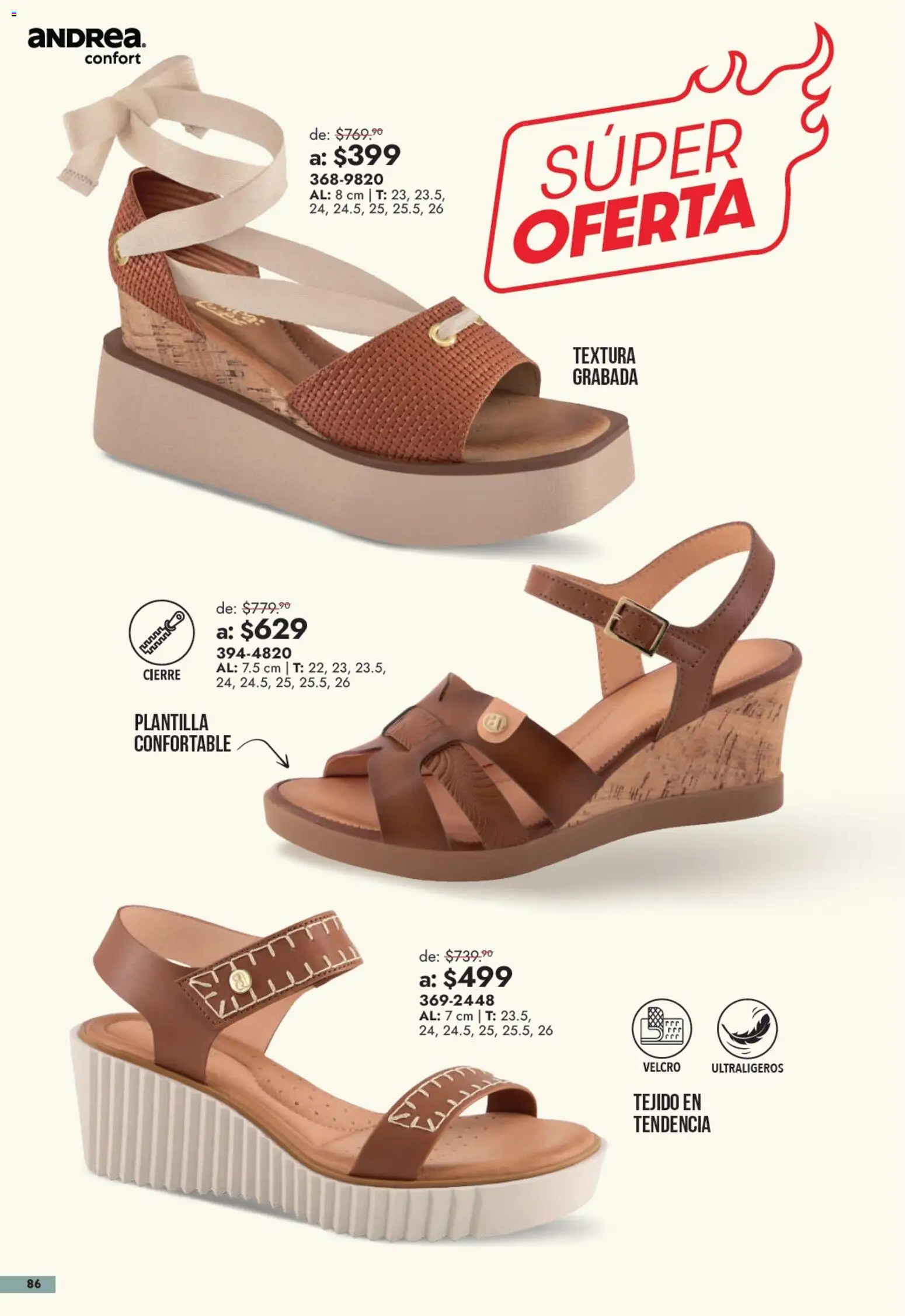 Vista previa las ofertas de la tienda Andrea - Andrea catálogo Outlet desde el 13/09/2026 