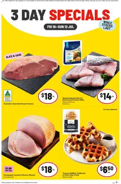 Preview of catalogue IGA 3 Day Specials - NT/WA from shop IGA valid 10/07/2026