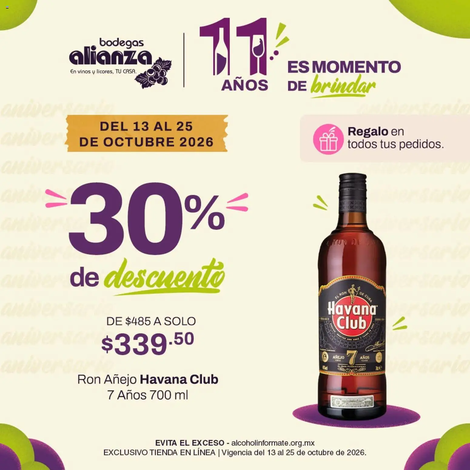 Vista previa las ofertas de la tienda Bodegas Alianza - Bodegas Alianza catálogo 30% de descuento desde el 13/10/2026 