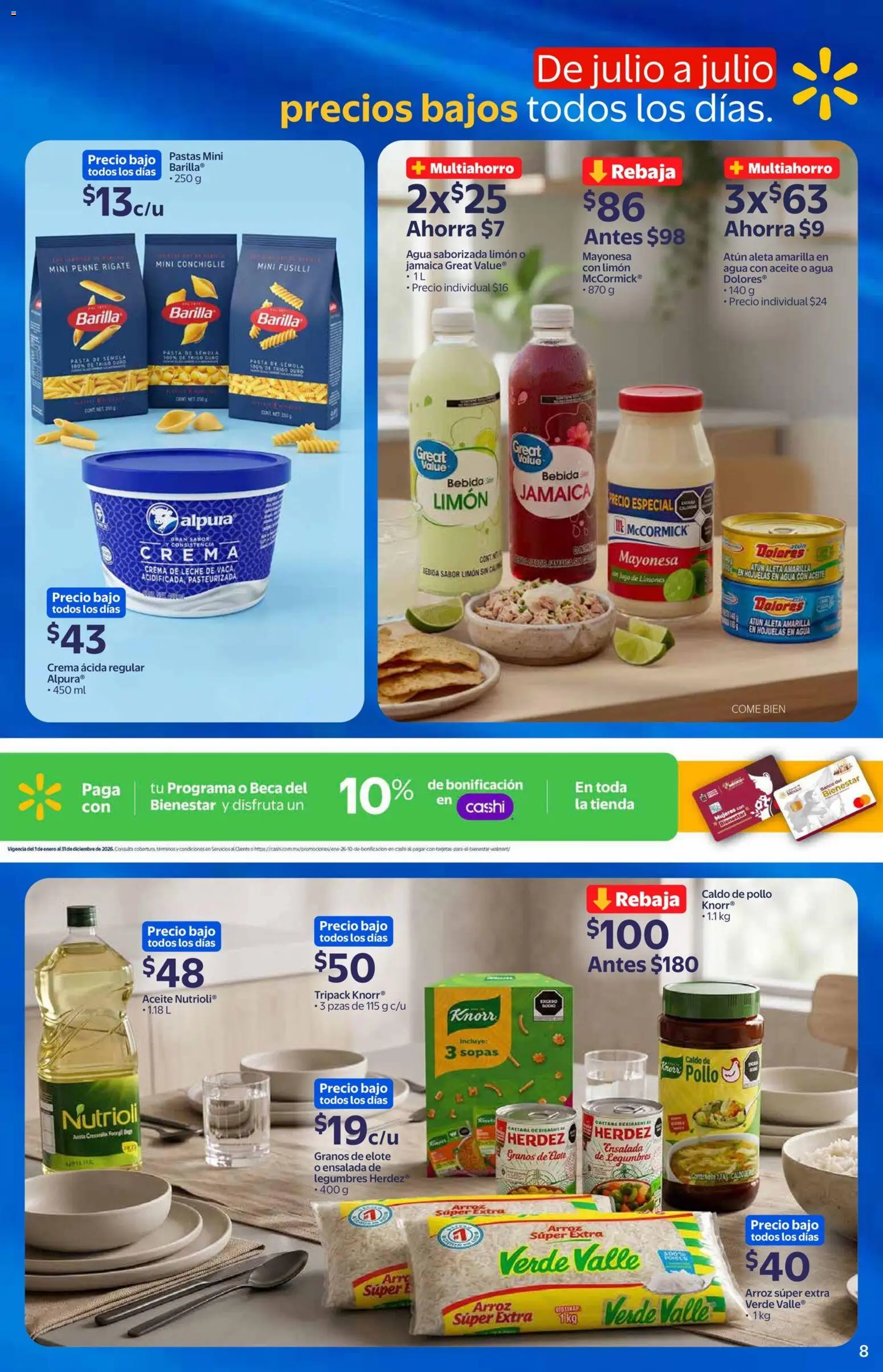 Vista previa las ofertas de la tienda Walmart Express - Walmart Express folleto desde el 03/06/2026 - Agua, Pollo, Crema, Aceite, Atún, Sopas, Hojuelas, Pasta de sémola