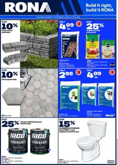 Preview of leaflet Rona weekly flyer from shop Rona is valid from Aug 13, 2026